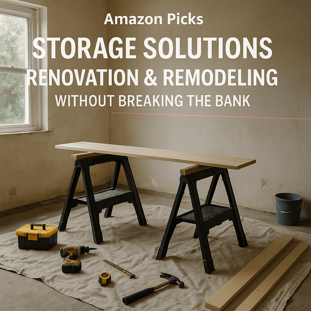 Amazon Picks for Storage Solutions for Renovation & Remodeling Without Breaking the Bank (Winter, December)
